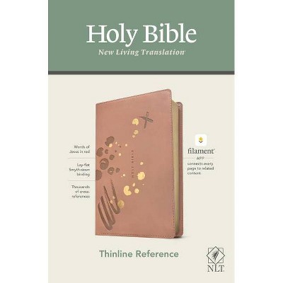 NLT Thinline Reference Bible, Filament Enabled Edition (Red Letter, Leatherlike, Pink) - (Leather Bound)