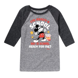 Boys' - Disney - I'm Ready For School Raglan Graphic T-Shirt - 1 of 4