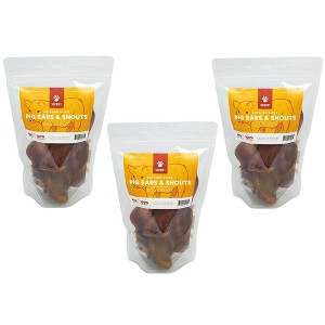 Scout & Zoe's: Pig Ears & Snouts, 3 Packs, 4oz Bags, Dog Treats, Crunchy Butcher - 1 of 4