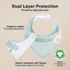 8pk Organic Baby Bandana Bibs, Baby Drool Bibs for Baby Boy, Girl, Baby Bibs for Infant, Newborn - 2 of 4