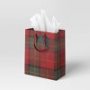 Christmas Legacy Luxe Gift Bag Cub Red and Green Plaid - Wondershop™ - 2 of 3