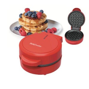 Betty Crocker Mini Waffle Maker, Makes 4.5" Waffle, 4.9" Non-Stick Plates, Recipes Included, BC-4888R, Red - 1 of 1