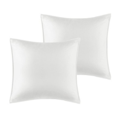 King White Microfiber 8-Piece Comforter Set with Gathered Embellishment