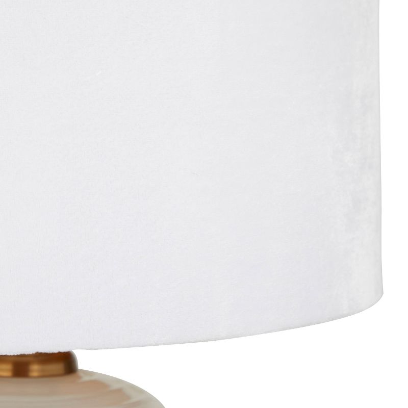19&#34; x 13&#34; Modern Glass Table Lamp White - Olivia &#38; May, 6 of 9