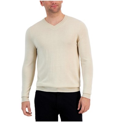 Alfani Mens V Neck Merino Pullover Sweater
