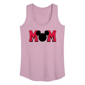 Women's - Disney - Mom Mouse Silhouette Graphic Racerback Tank - 1 of 4