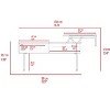 NicBex Coffee Tables for Living Room Lift Top Rectangle Modern Coffee Table with 1 Drawer and 2 Metal Legs, Spacious Top, Espresso - 2 of 4