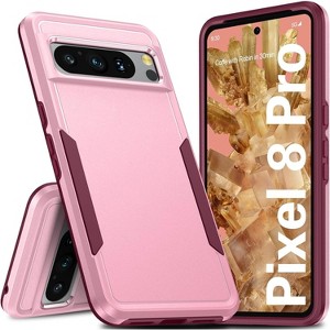Entronix Case Compatible with Pixel 8 Pro - Soft-Touch Dual-Layer Sleek Cover - 1 of 4