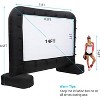 14 ft Portable Inflatable Projector Screen - Front & Rear Projection, with Air Blower, Rope, Ground Nails & Carry Bag for Outdoor Theater/Party - 2 of 4