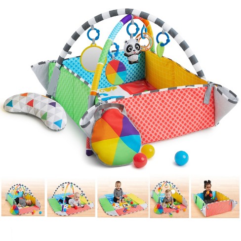 Elinrat Juegos Bebe, 5 En 1 Baby Play Gym Mat