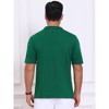 INSPIRE CHIC Men's Striped Knit Chest Pocket Short Sleeve Golf Polo Shirts - 3 of 4