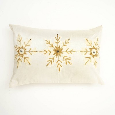 Anybear 24x16 Snow Bead Winter Accent Cushions