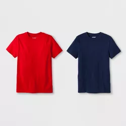 Boys' 2pk Short Sleeve T-Shirt - Cat & Jack™ Navy/Red
