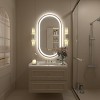 pmir Super Bright 192 LEDs/m LED Lighted Anti-Fog Tempered Glass Irregular Bathroom/Vanity Mirror with ETL & 3-Year Warranty - 2 of 4