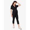 Ingrid & Isabel Maternity Short Sleeve Knit Jumpsuit - 2 of 4