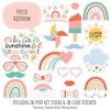 Big Dot of Happiness Hello Rainbow - Boho Baby Shower and Birthday Party Photo Booth Props Kit - 20 Count - 2 of 4