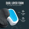 Gel Memory Foam Seat Cushion, Cooling Gel Comfort, Chair Cushions for Back & Sciatica Pain Relief, Tailbone Coccyx Support, Office & Car Seat Cushion - 3 of 4