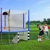 NAYSAYE Trampoline 16FT with Basketball Hoop and Soccer Goal for Outdoor Fun with Ladder and Safety Net, Blue, 192.13"*106.32"*161.38" - 4 of 4