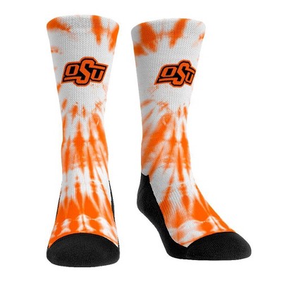 NCAA Oklahoma State Cowboys Adult Tie Dye Socks - L/XL