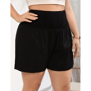 Plus size printed linen skirt for women 4223