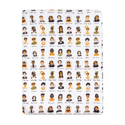 Women in History Organic Cotton Muslin Crib Sheet