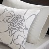 Gulches Printed Cotton Sateen Comforter Set Grey/Peach Queen - 4 of 4