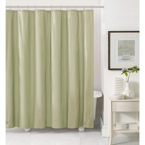 Hotel Heavy Duty 100% Nylon White  Shower Curtain/Liner 72" x 72" 