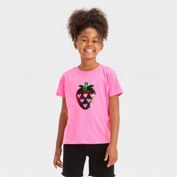 Girls' Flip Sequin Short Sleeve Graphic T-Shirt - Cat & Jack™