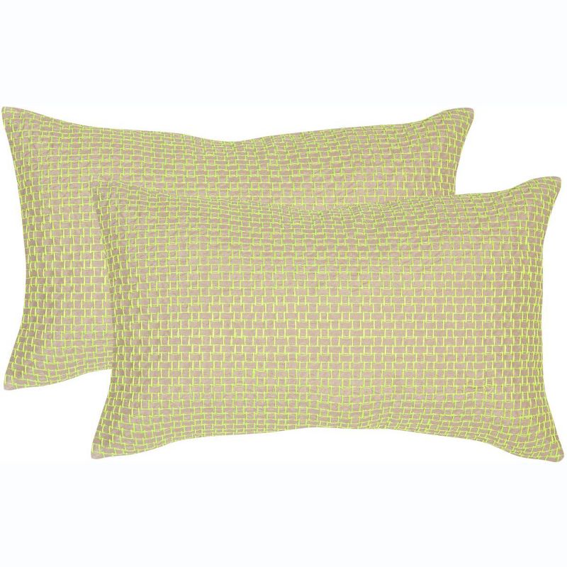 Box Stitch Pillow (Set of 2)  - Safavieh, 1 of 3