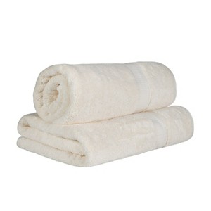 Luxury Cotton Heavyweight Ultra-Plush Bath Sheet Set of 2 by Blue Nile Mills - 1 of 4