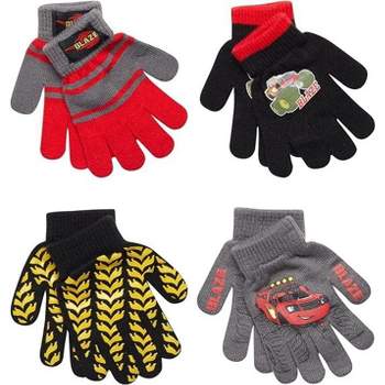 Paw Patrol Boys 4 Pair Gloves or Mittens Cold Weather Set, Little Boys Age 2-7