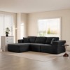 MAYEERTY 104 in Plush Fleece Convertible Sofa, Compressed Zero-Assembly Modular Beige Living Room Sofa - 4 of 4
