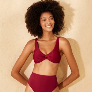 Women's Twist-Front Bralette Bikini Top - Shade & Shore™ - 1 of 4