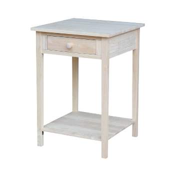 21" Nightstand Unfinished - International Concepts
