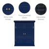 Teamson Home Glancy Removable Two-Door Wall Cabinet with Faux Louvered Doors, Navy - image 3 of 4