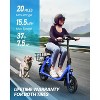 Mastgoal 450W Electric Scooter with Seat for Adults, 12 inch Commuter Electric Scooter with Basket, 280Wh Battery & 21 Mileage - 2 of 4