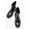 Vesper Black Patent Buckled Chelsea Boot (Women) | Prologue Shoes - 2 of 4