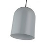 Chloe Lighting Ironclad Contemporary-Style 1 Light Gray And White Ceiling Mini Pendant 8" Wide - 4 of 4