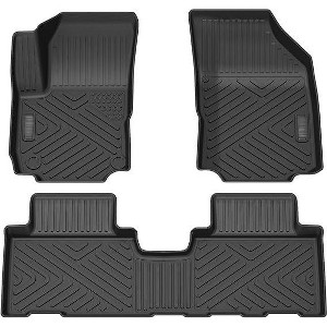 All-Weather Floor Mats for 2015–2025 Chevy Colorado/Equinox/Canyon, Odorless Floor Liners for 1st & 2nd Row, Compatible with Crew Cab Models - 1 of 4
