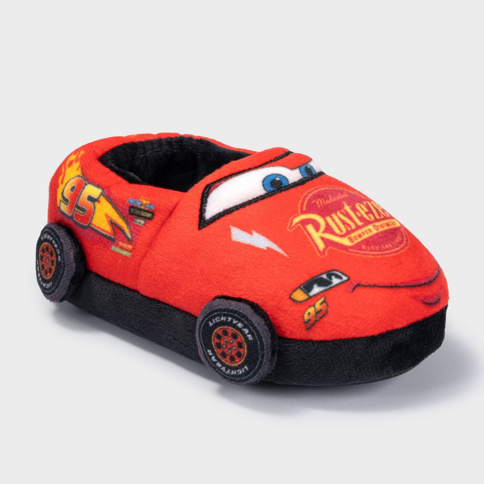 Toddler Boys' Cars Lightening Mcqueen Slipper - Red