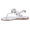 New York & Company Women's Rosette Flat Sandal - 3 of 4