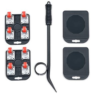 Maplefield Furniture Sliders Set of 4 - Smooth Gliding Rollers - Appliance Slider with Leverage Arm - 660 lbs Capacity Moving Tool - 1 of 4