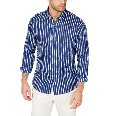Michael Kors Mens Dots Button Up Shirt