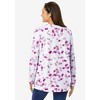 Woman Within Plus Size Perfect Printed Long-Sleeve Crewneck Tee - 3 of 4