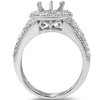 Pompeii3 5/8ct Round Halo Diamond Engagement Ring Setting 14K White Gold - 3 of 4