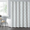 LunaLulinlk Bathroom Shower Curtain Blue Dot Design - 4 of 4