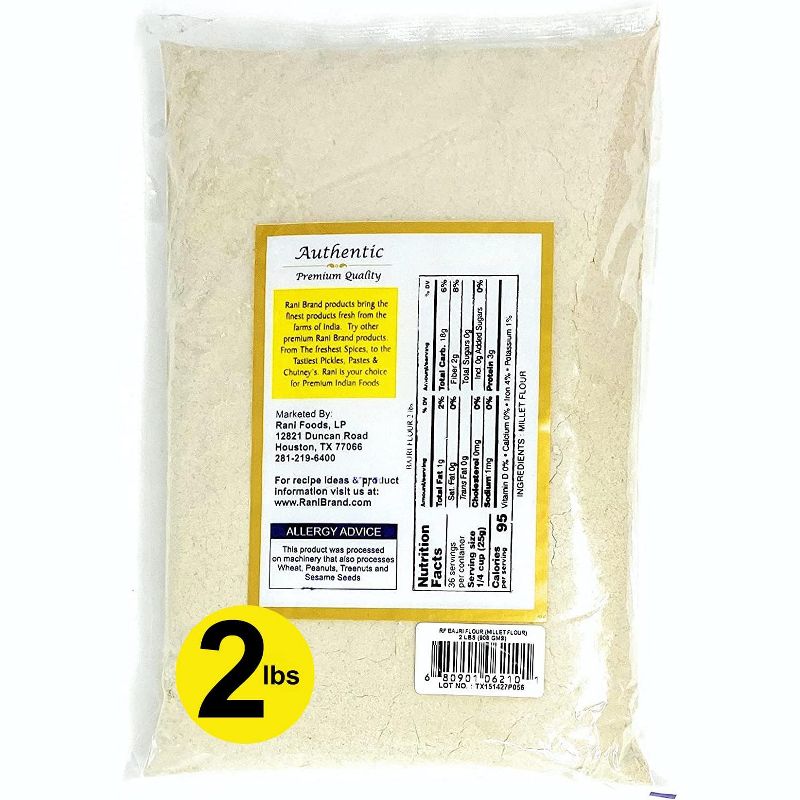 Bajri Flour (Finger Millet) - 32oz (2lbs) 908g, 3 of 4