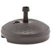 VidaXL Umbrella Base Sand/Water Filled 5.3 gal Brown Plastic Rattan - 3 of 4