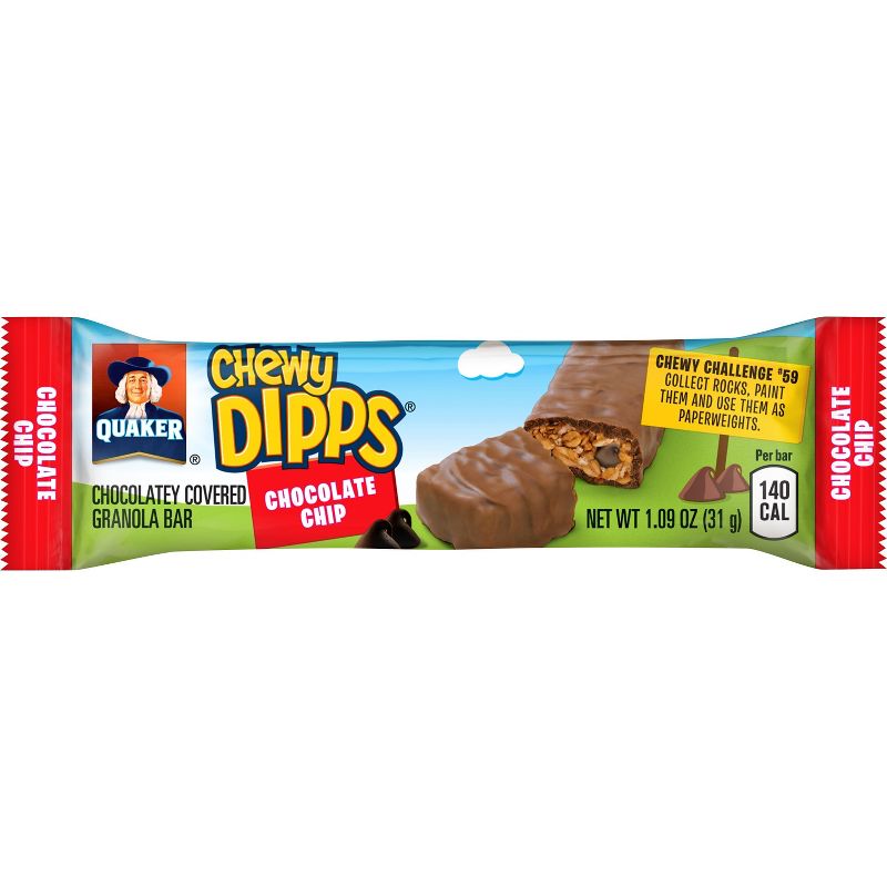 Quaker Chewy Dipps Chocolate Chip Granola Bars - 15.3oz/14ct, 6 of 11