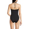 Lands' End Women's Ruched Multi-Way V-Neck Halter High Leg One Piece Swimsuit - 2 of 4